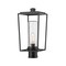 Z-Lite Sheridan 1 Light Outdoor Post Mount Fixture, Black And Seedy 594PHMR-BK - alternate 1